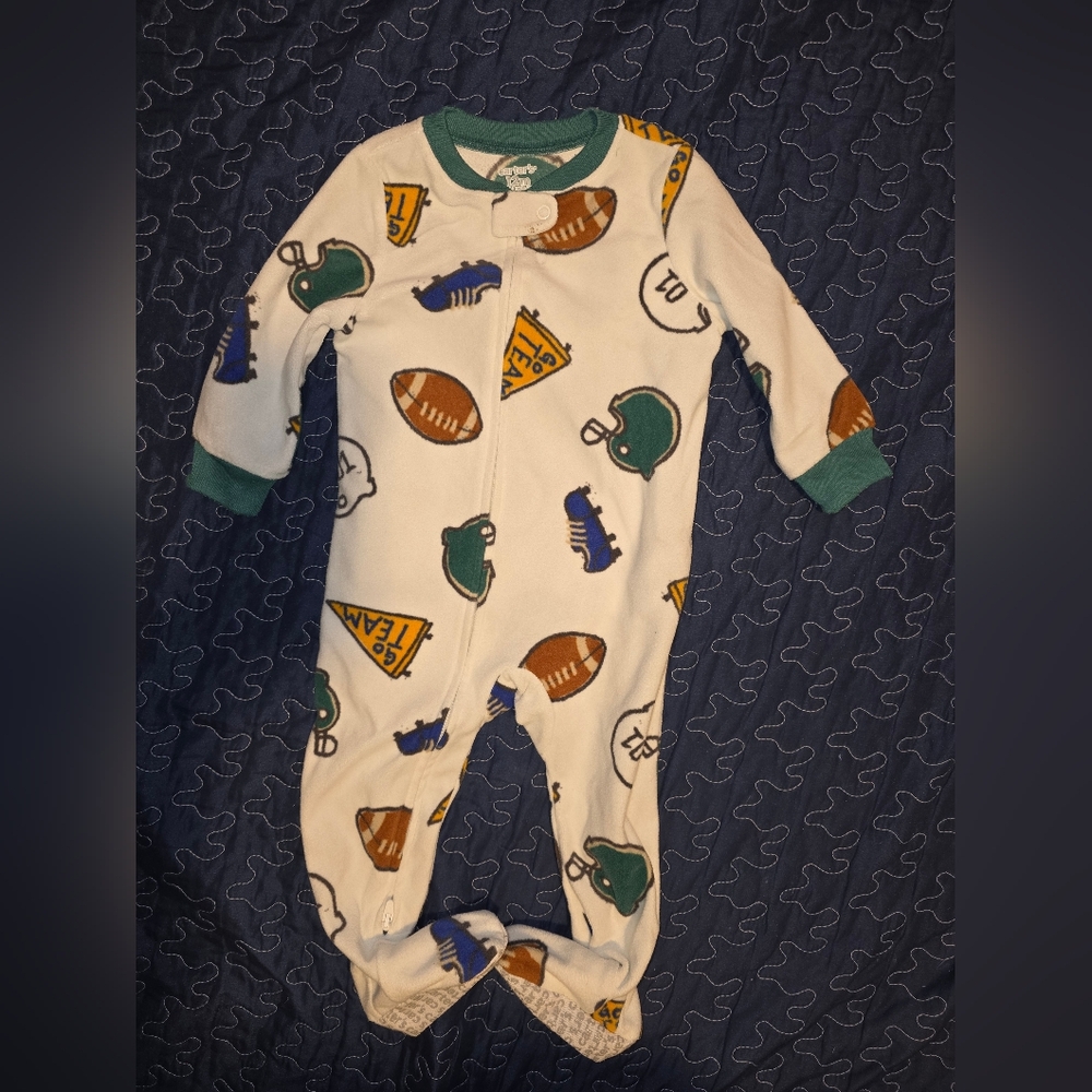 Kids Football Print One Piece Pajama